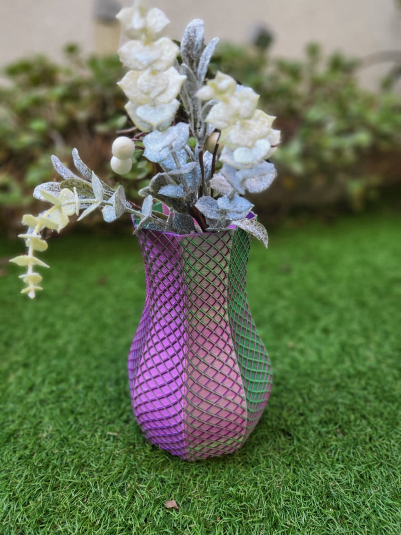 jarrón moderno silk