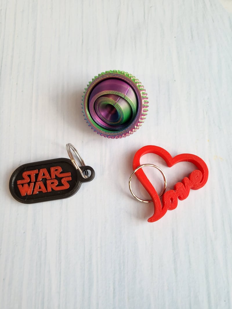 llaveros personalizados hechos en impresora 3d