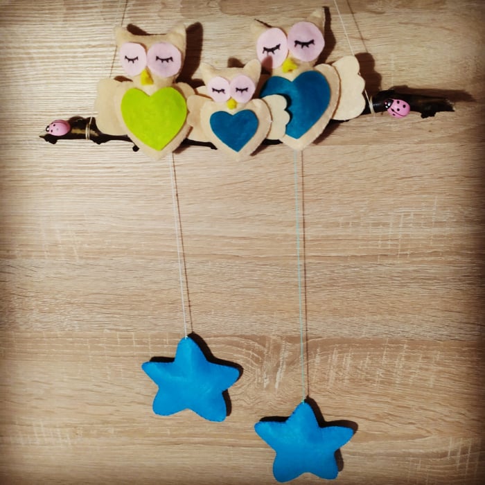 buhos nocturnos infantil fieltro