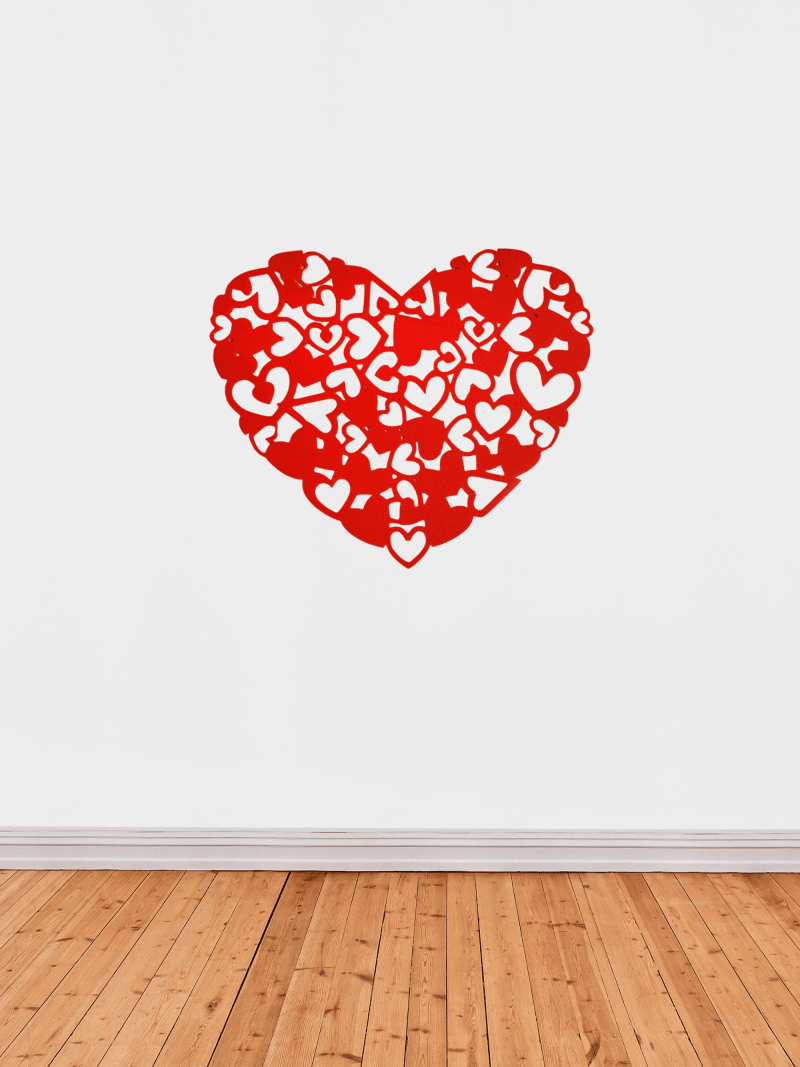 adorno pared corazon