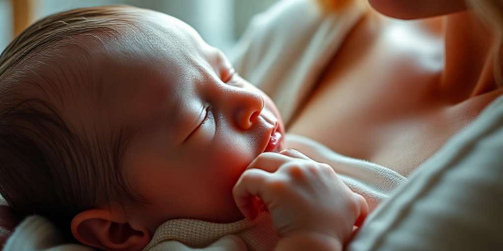 bebe en brazos de mamá