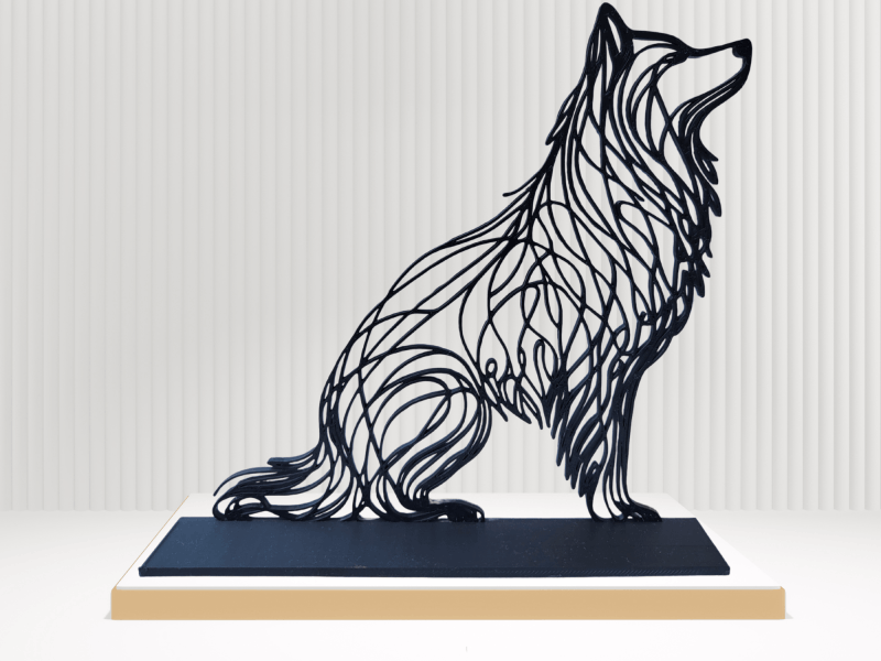 adorno decoracion lobo