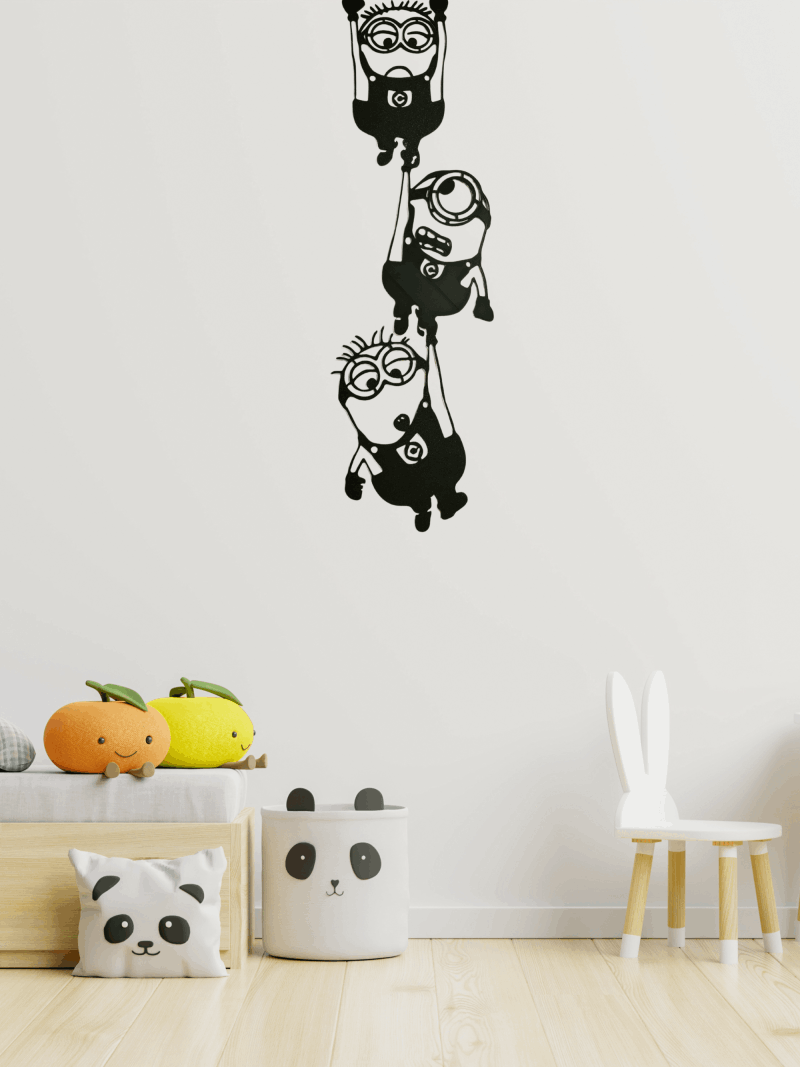 figura minions pared